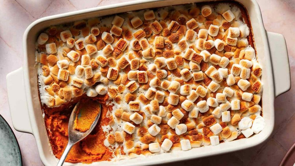 Easy Classic Candied Yams with Marshmallows Recipe