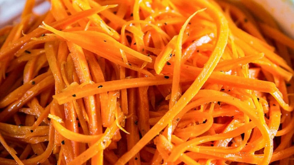 Shredded Carrot Salad - Cooking Fanatic - feastfulcuisine.com